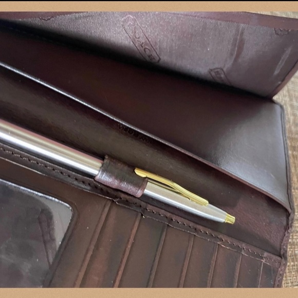 ❤️SOLD❤️Vintage Coach Mahogany Bedford Combo Wallet Checkbook 6996 - Picture 5 of 10